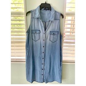 Sleeveless Denim Dress
